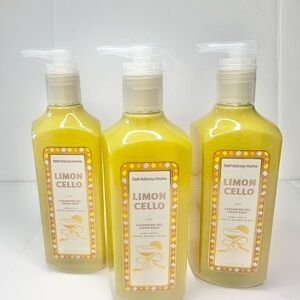 Bath & Body Works Limoncello Hand Soap Set of 3 Cleansing Gel